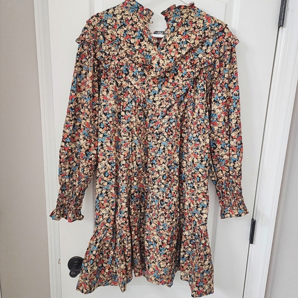 Nwt Mango floral print embroidered dress - Picture 8 of 10